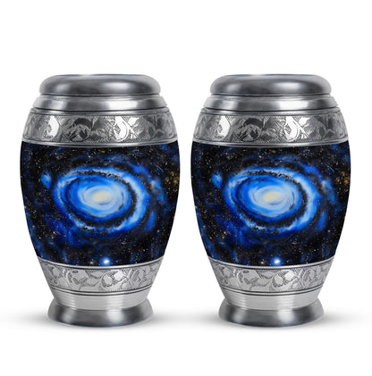 Personalized Galaxy Cremation Urn for Human Ashes - 10-inch, 200 cu in - Yatskia