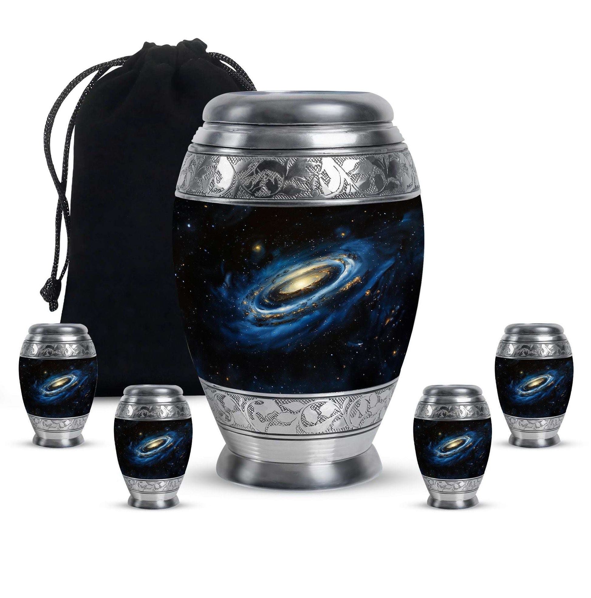 Milky Way Galaxy Funeral Urns For Ashes - Outer Space Memorial Urn