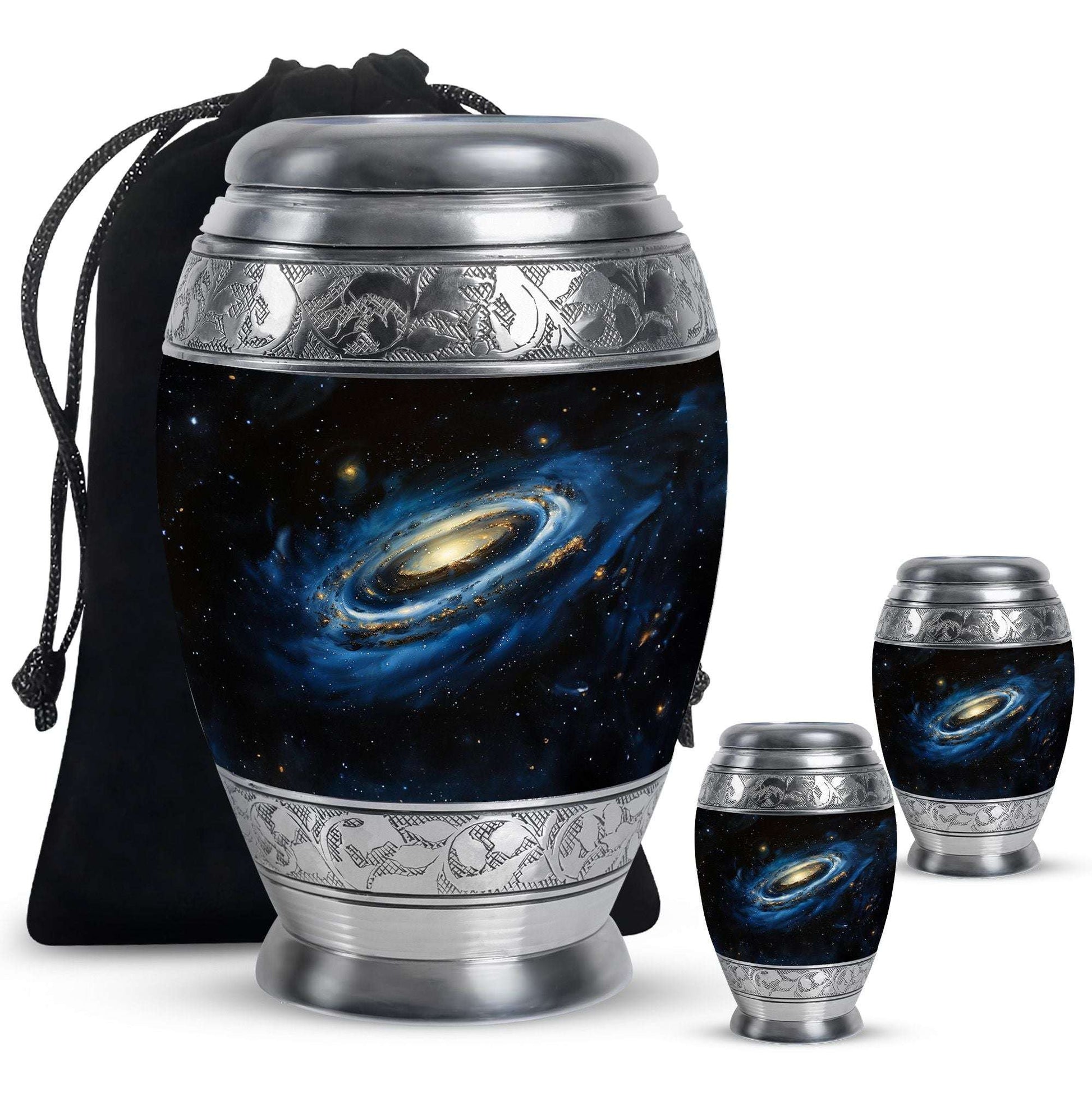 Milky Way Galaxy Funeral Urns For Ashes - Outer Space Memorial Urn