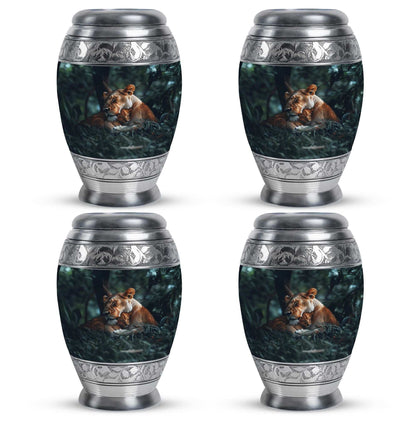 Lioness And Cub Cremation Urn For Adults - Lion Urns For Men & Women