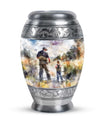 Artistic Fishing Cremation Ashes Urns - Father & Daughter Memorial Urn