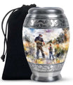 Artistic Fishing Cremation Ashes Urns - Father & Daughter Memorial Urn