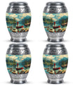 Fishing Boat Memorial Urn For Ashes - Artistic Cremation Urn For Funeral