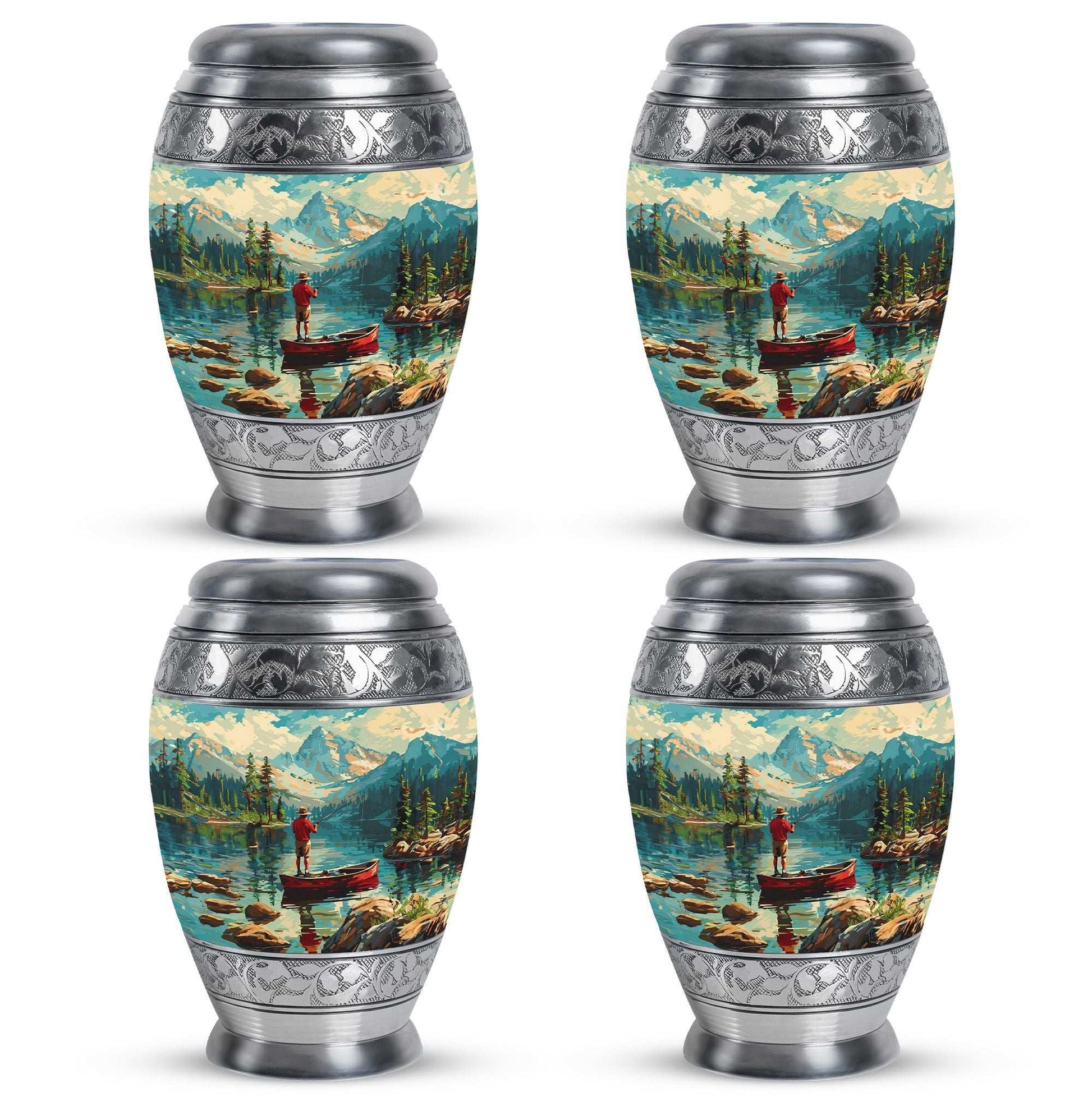 Fishing Boat Memorial Urn For Ashes - Artistic Cremation Urn For Funeral