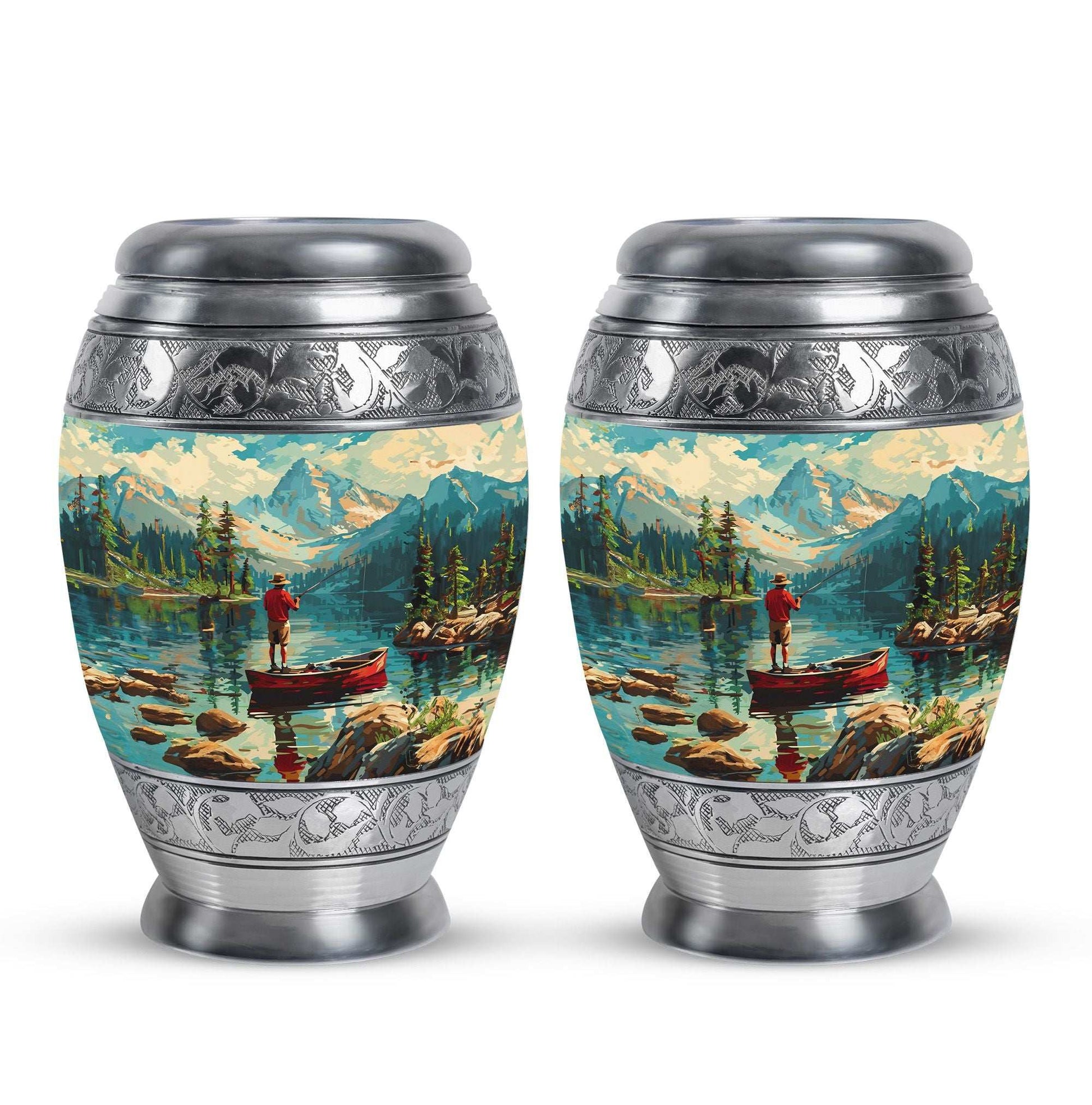 Fishing Boat Memorial Urn For Ashes - Artistic Cremation Urn For Funeral