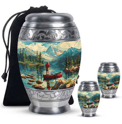 Fishing Boat Memorial Urn For Ashes - Artistic Cremation Urn For Funeral