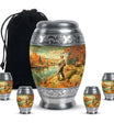 Artistic Fishing Memorial Urns Cremation Ashes - Large Urn For Mom & Dad