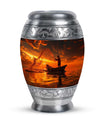 Sunset Memorial Urn For Ashes - Fishermen Cremation Urn For Adults