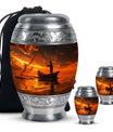 Sunset Memorial Urn For Ashes - Fishermen Cremation Urn For Adults