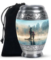 Fishing Adult Cremation Urns For Ashes - Father And Daughter Memorial Urn
