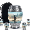 Fishing Adult Cremation Urns For Ashes - Father And Daughter Memorial Urn