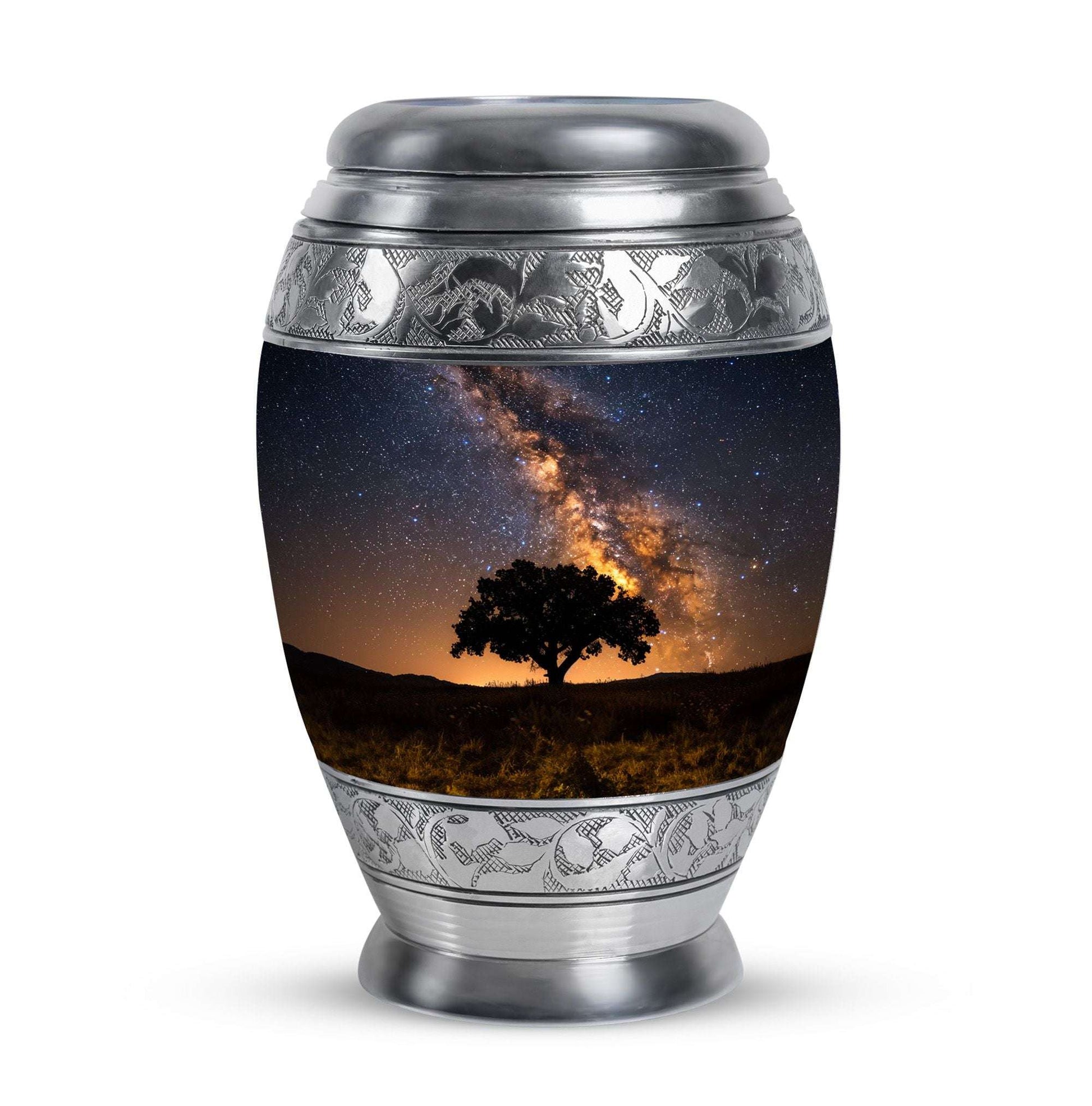 Starry Night Urn Keepsake For Ashes - Tree of life Large Funeral Urn