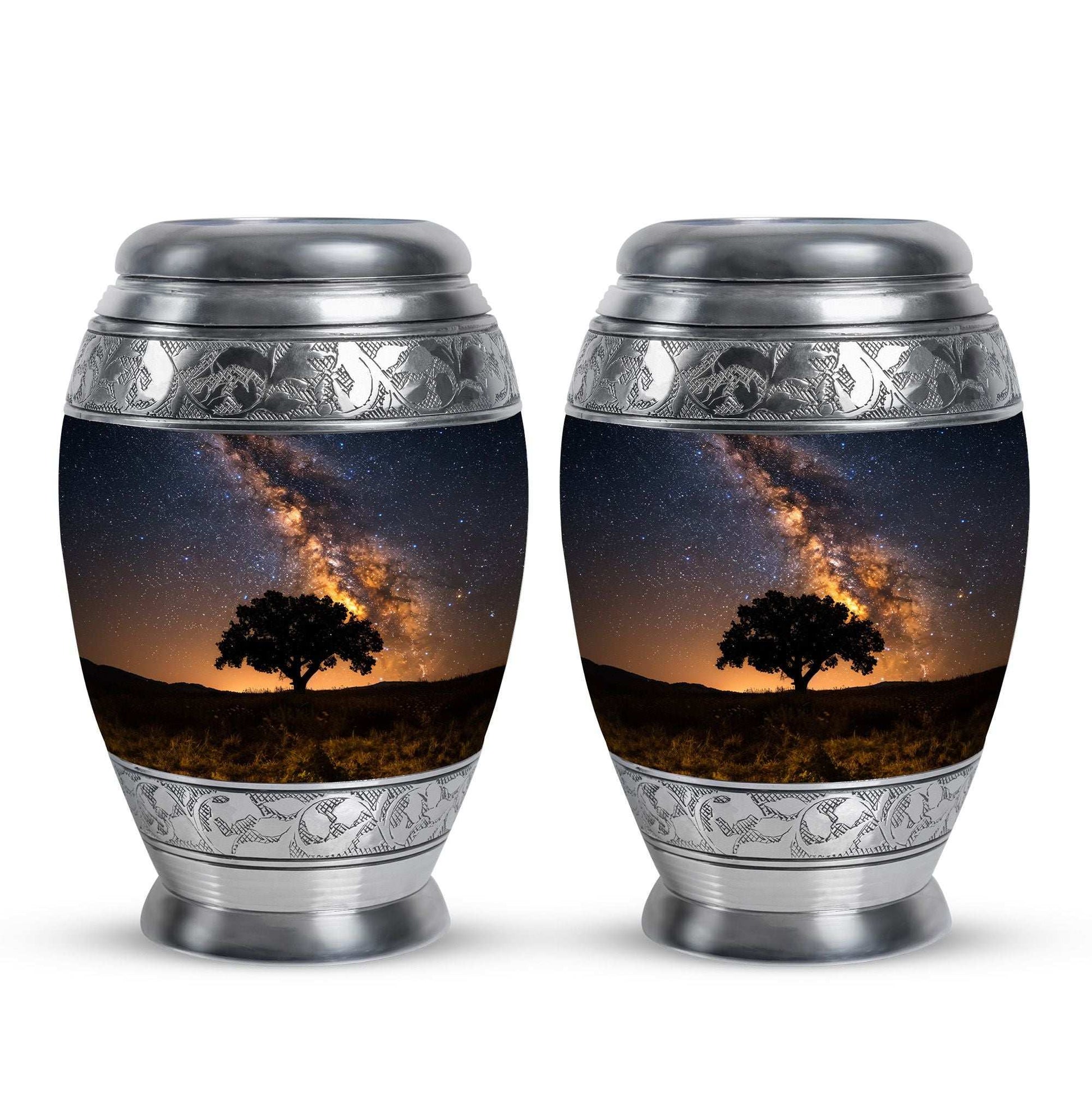 Starry Night Urn Keepsake For Ashes - Tree of life Large Funeral Urn