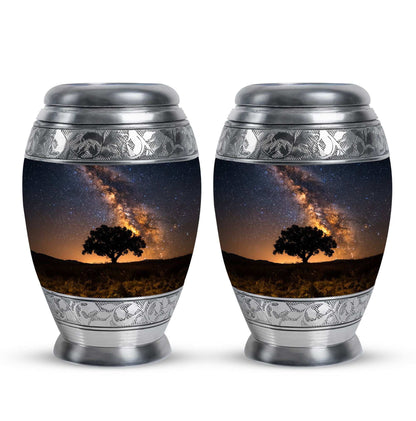 Starry Night Urn Keepsake For Ashes - Tree of life Large Funeral Urn