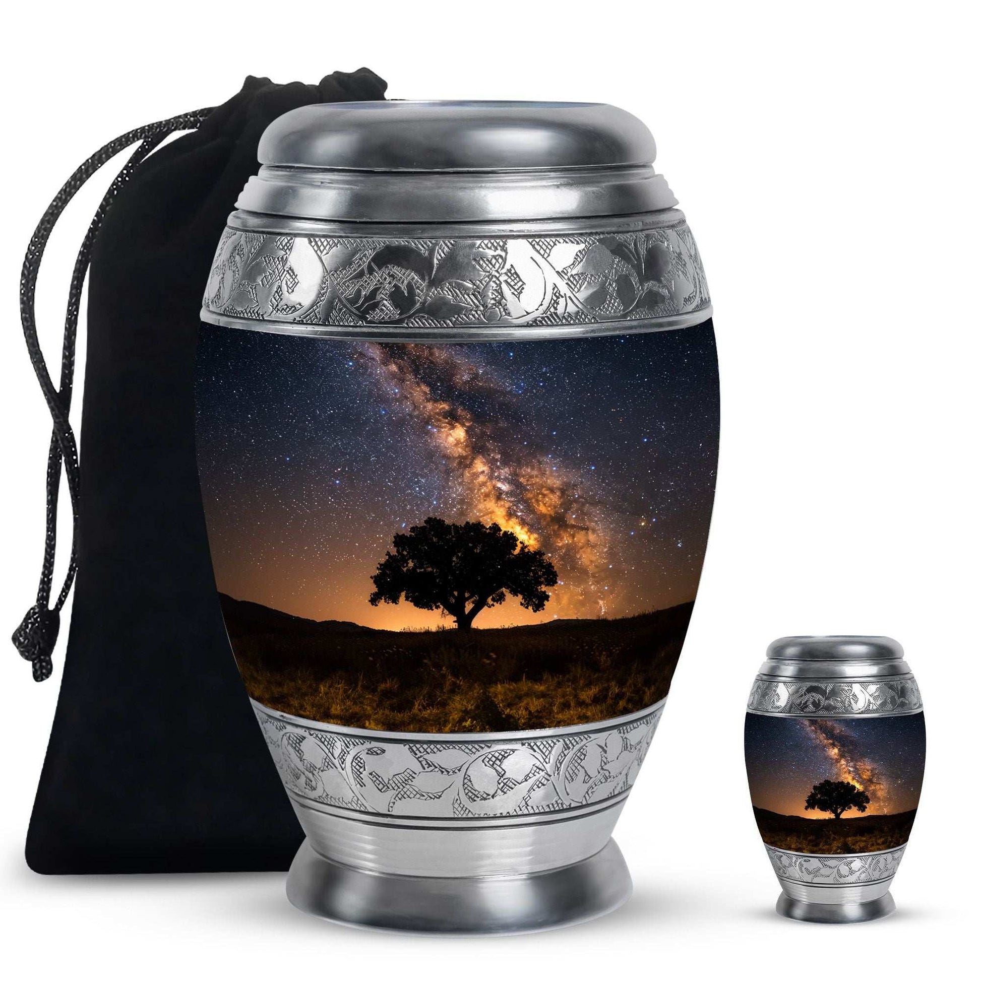 Starry Night Urn Keepsake For Ashes - Tree of life Large Funeral Urn