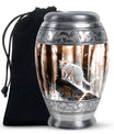 White Cat Ashes Urn For Cremation - Memorial Urns For Cat Lovers
