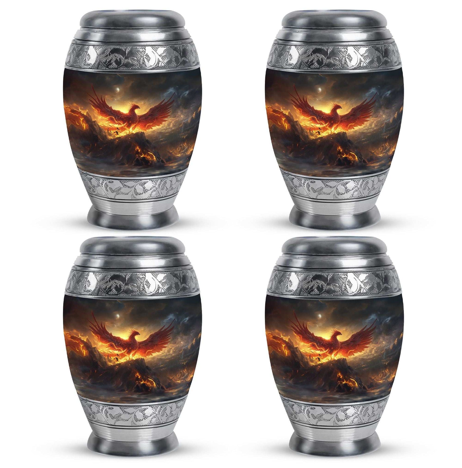 Phoenix Bird Adult Cremation Urn For Ashes - Mystical Bird Urn For Memorial