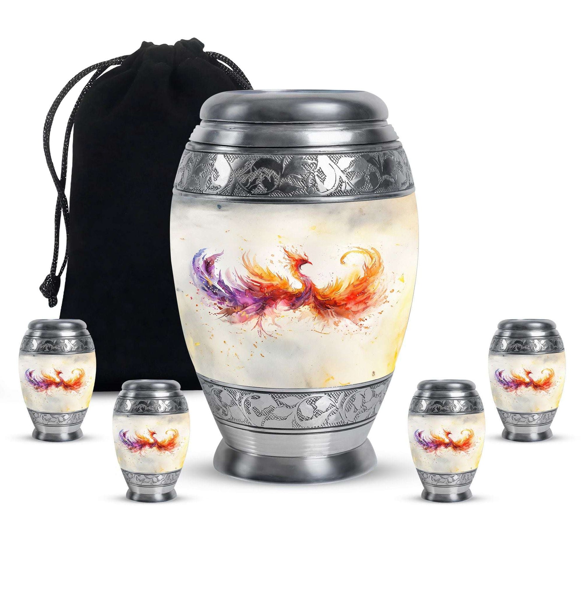 Phoenix Artwork Urns For Ashes - Phoenix Cremation Ashes Urn For Funeral