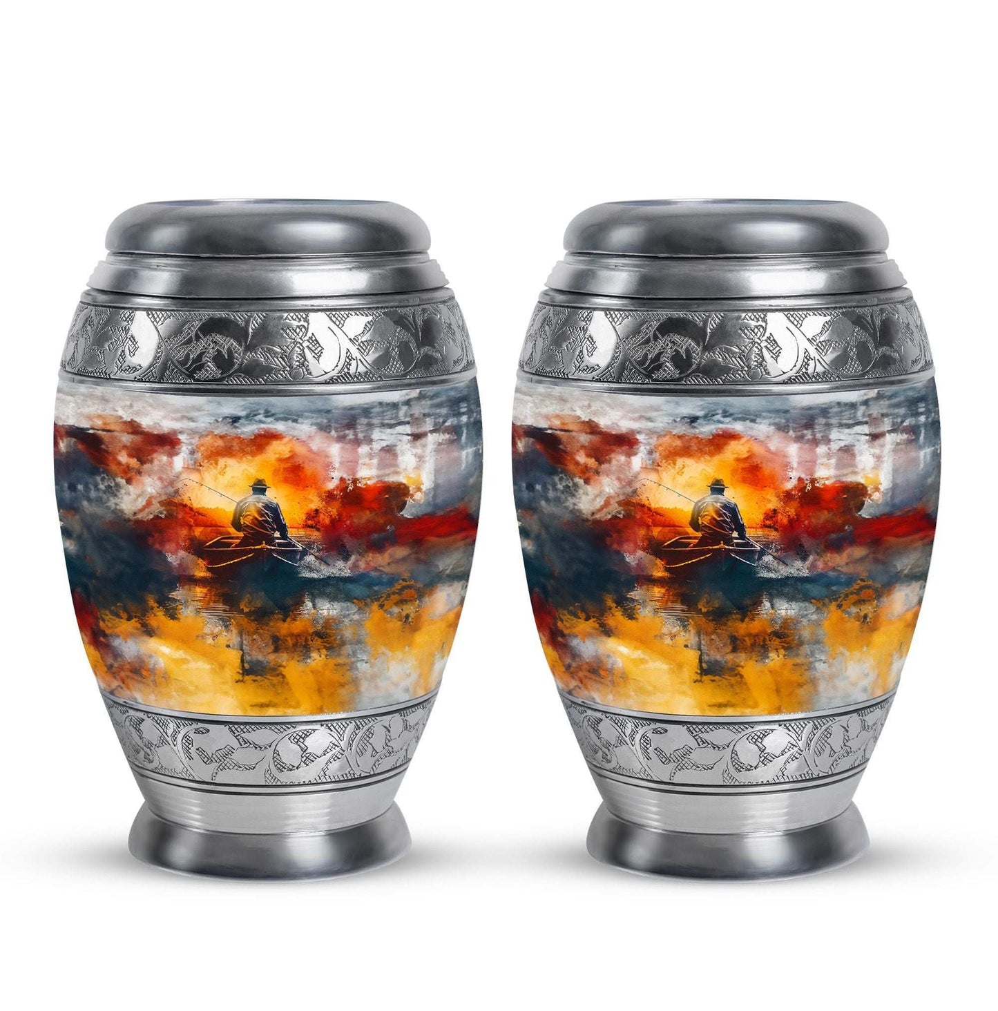 Fishing Boat Memorial Urns For Adults - Fishermen Urn For Human Ashes