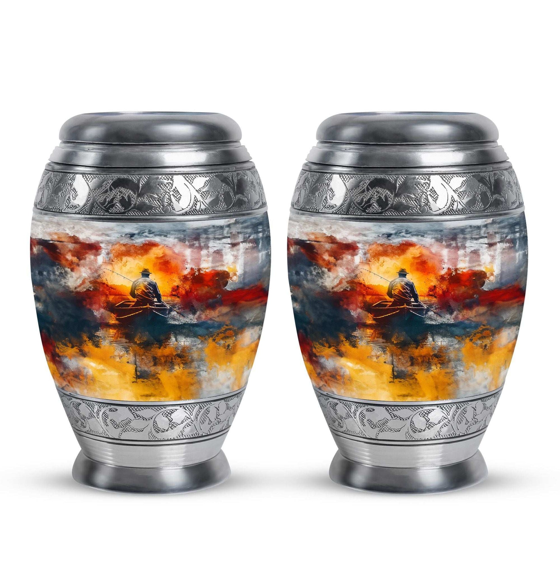 Fishing Boat Memorial Urns For Adults - Fishermen Urn For Human Ashes