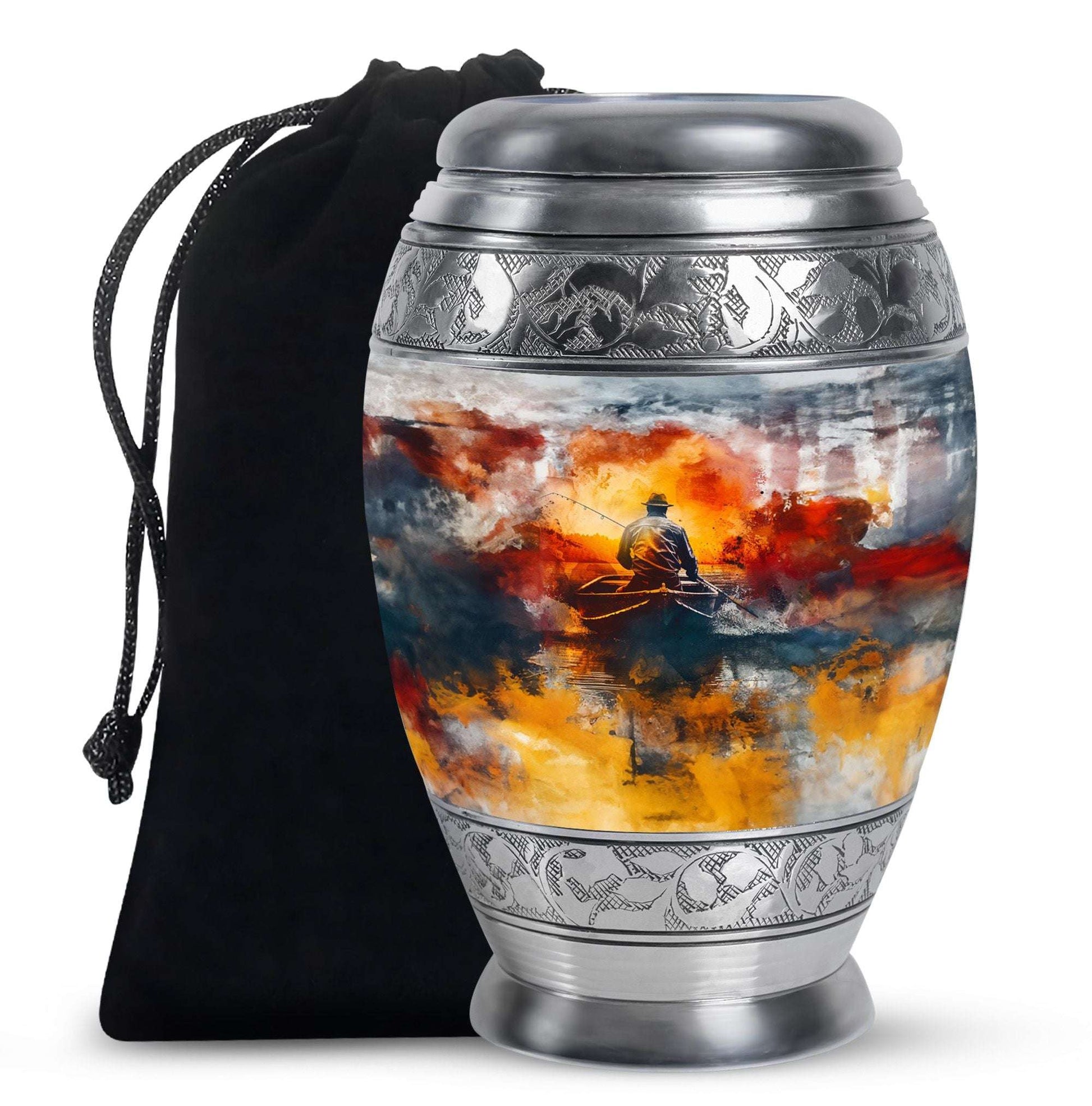 Fishing Boat Memorial Urns For Adults - Fishermen Urn For Human Ashes