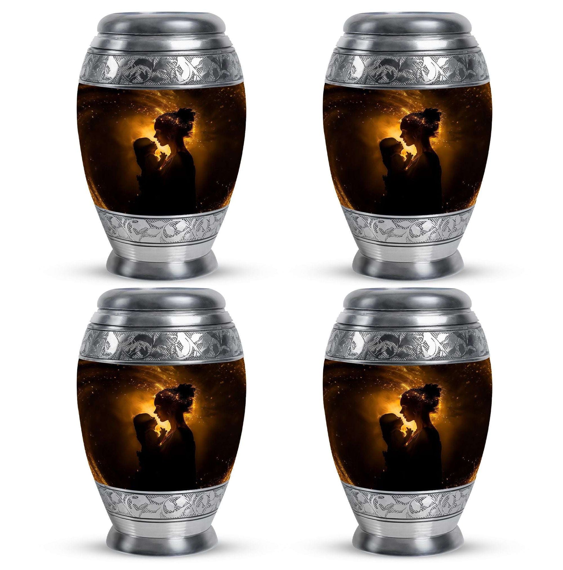 Mother And Child Memorial Urns For Ashes - Cremation Urn For Mother