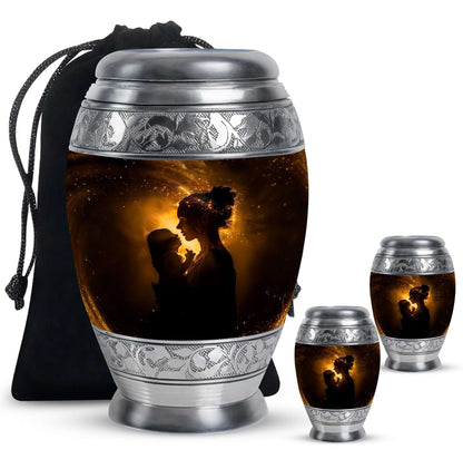 Mother And Child Memorial Urns For Ashes - Cremation Urn For Mother