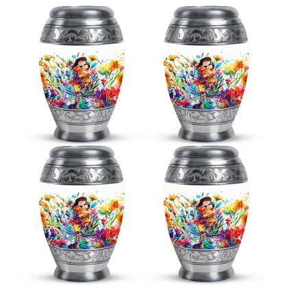 Mother Love Urn for Human Ashes – Colorful Mother's Art Memorial Urn