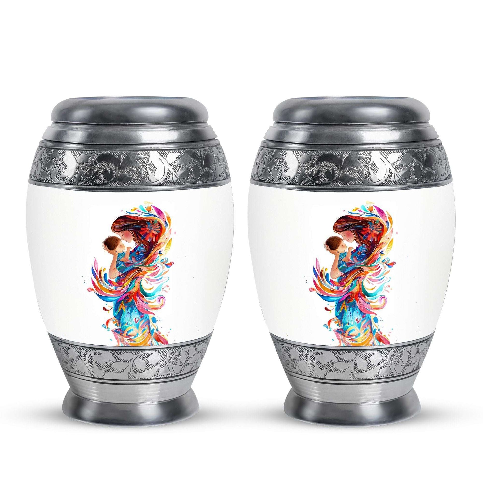 Mother's Love Artwork Urn - Mother Artistic Memorial Urn For Women