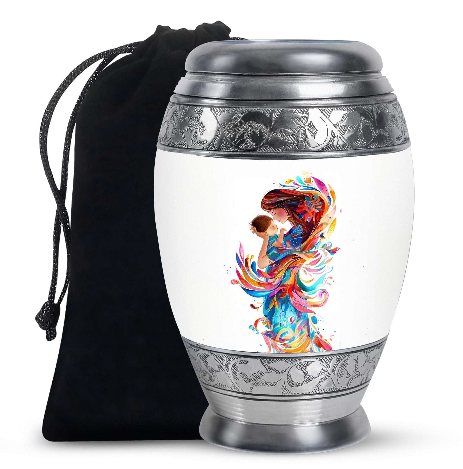 Mother's Love Artwork Urn - Mother Artistic Memorial Urn For Women