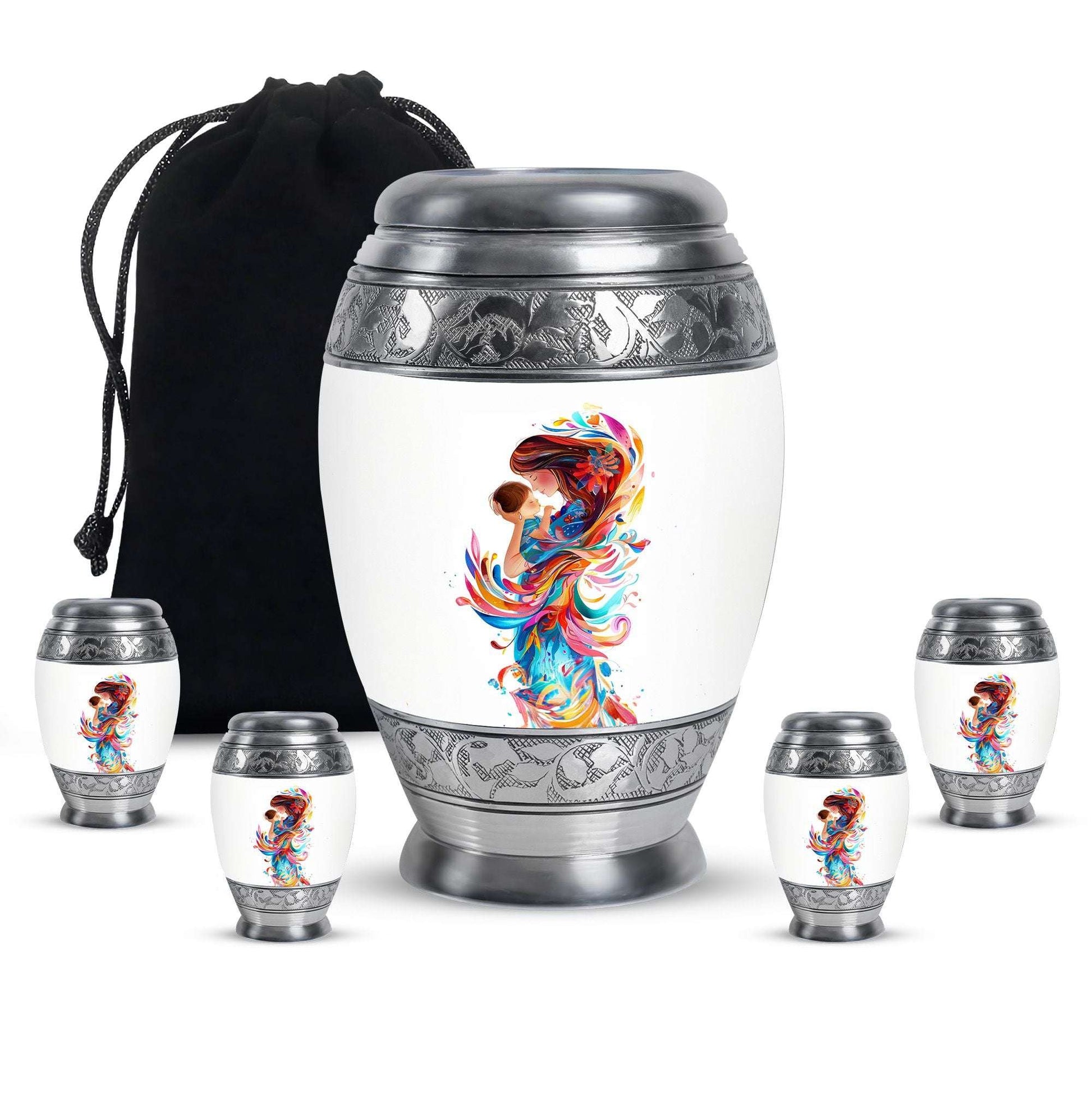 Mother's Love Artwork Urn - Mother Artistic Memorial Urn For Women