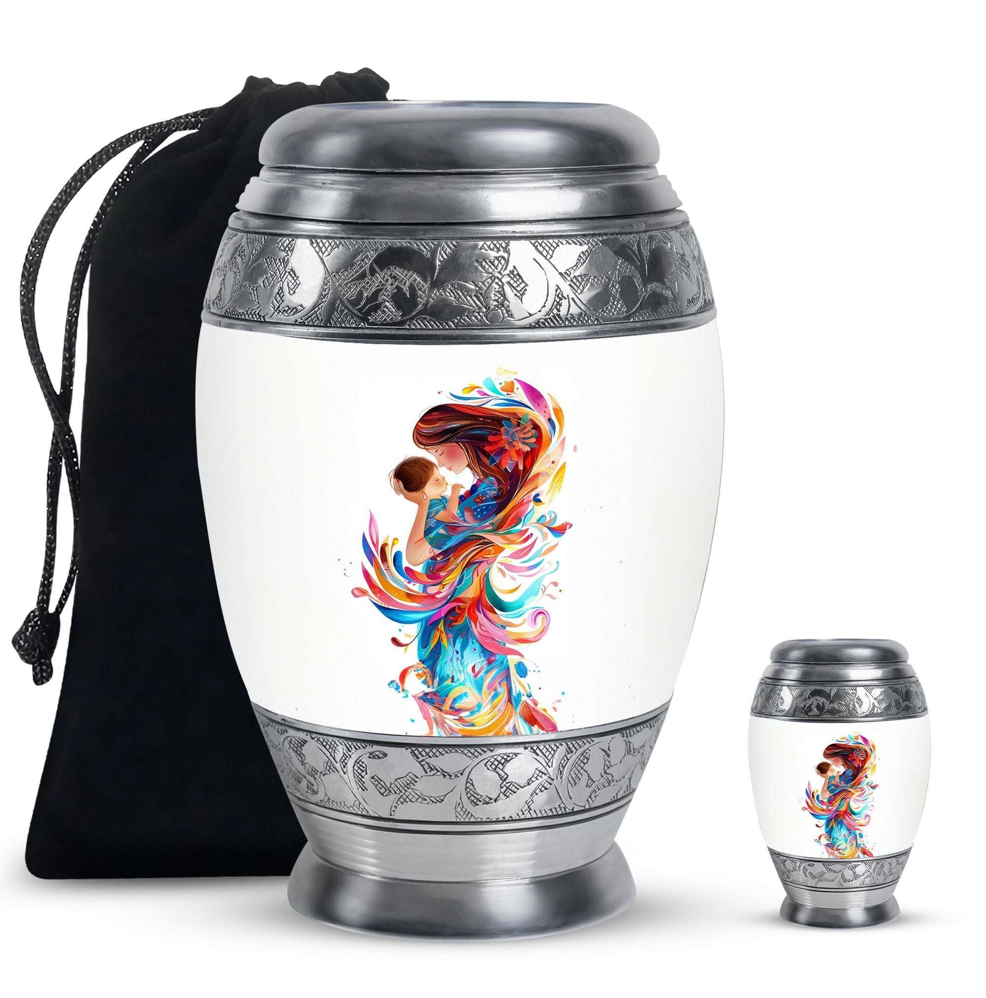 Mother's Love Artwork Urn - Mother Artistic Memorial Urn For Women