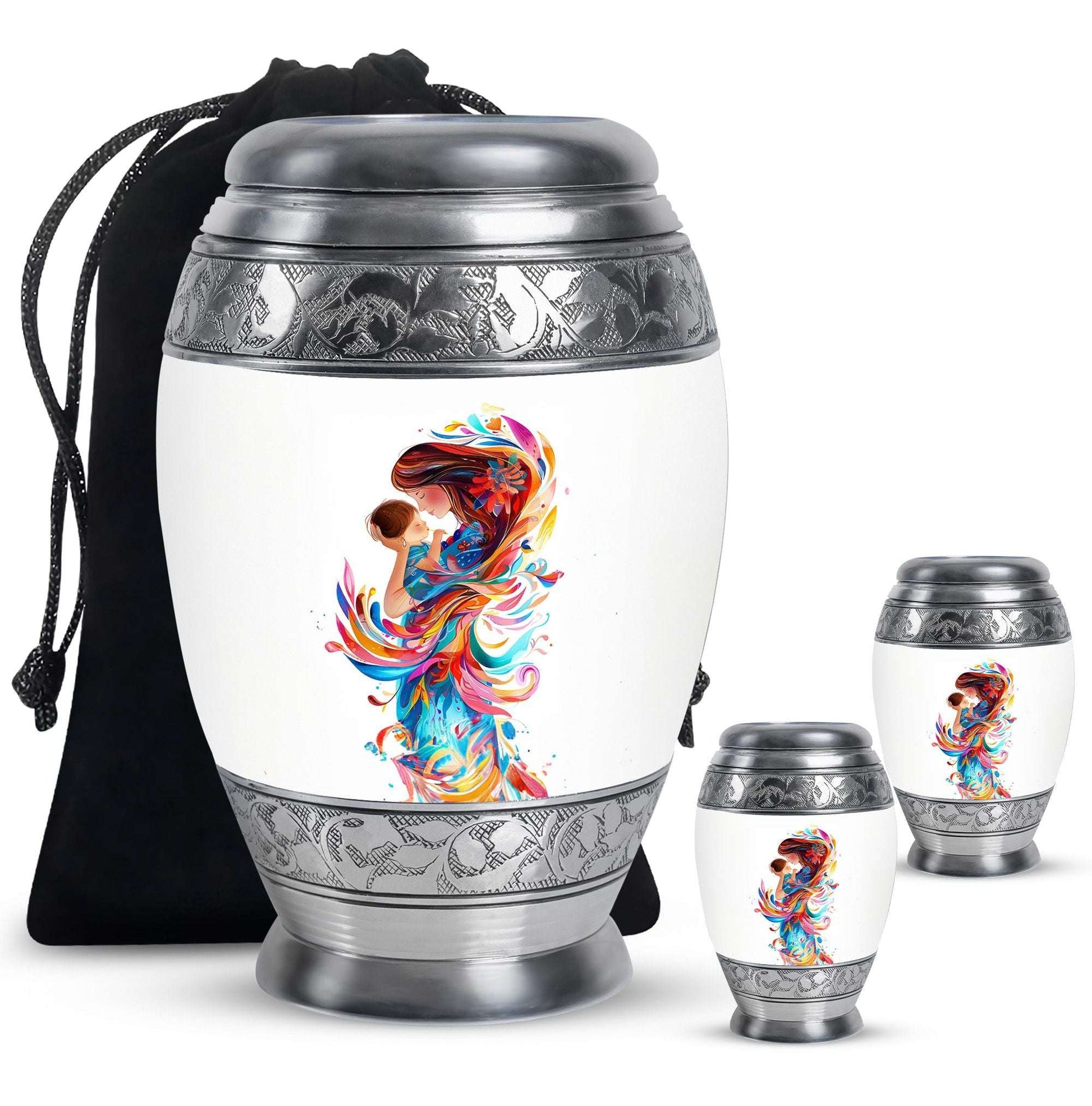 Mother's Love Artwork Urn - Mother Artistic Memorial Urn For Women