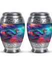 Colorful Dragon Small Urns For Women - Majestic Dragon Memorial Urn