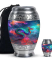 Colorful Dragon Small Urns For Women - Majestic Dragon Memorial Urn
