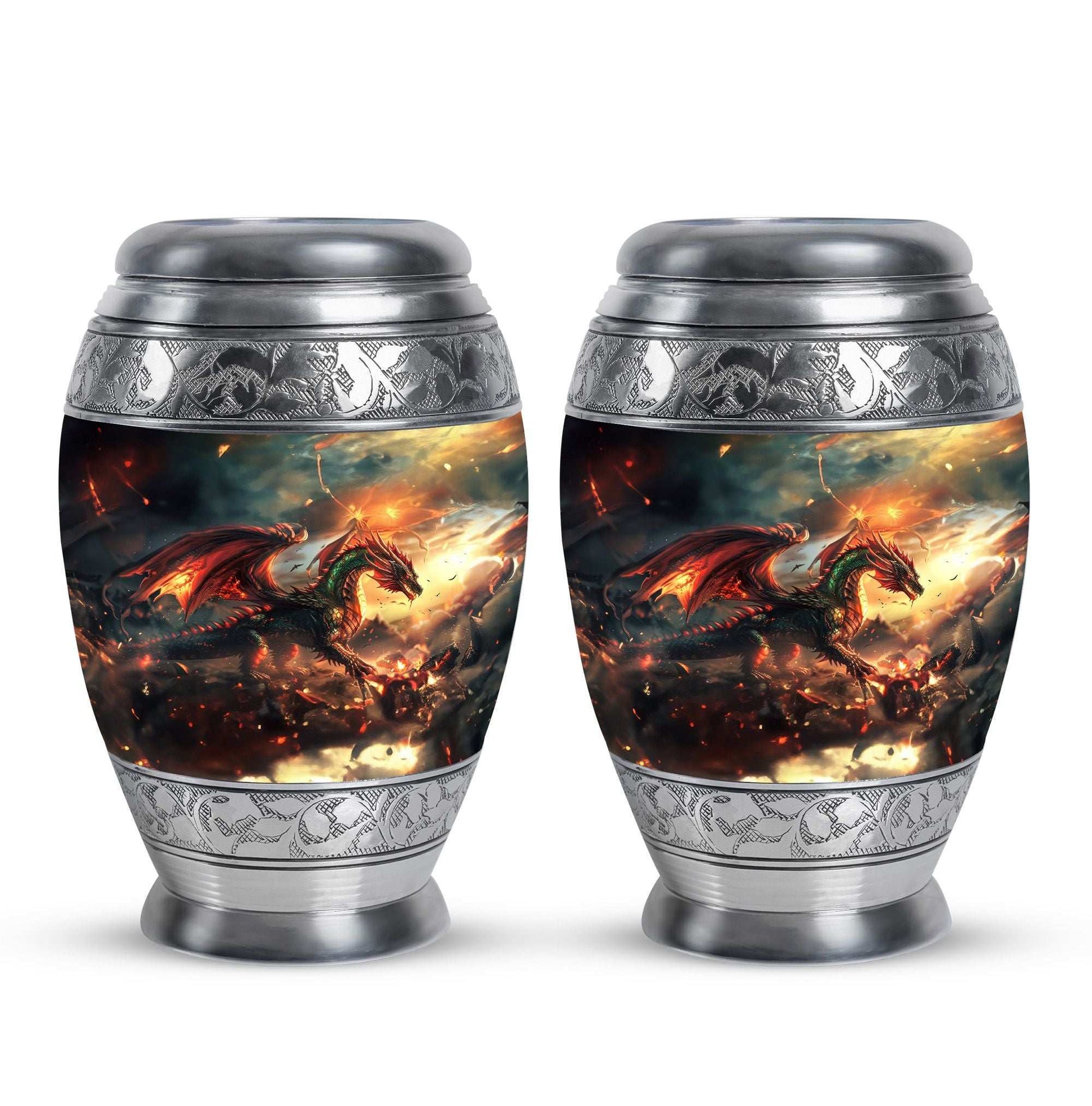 Fierce Dragon Adult Size Cremation Urns - Large Size Dragon Urn