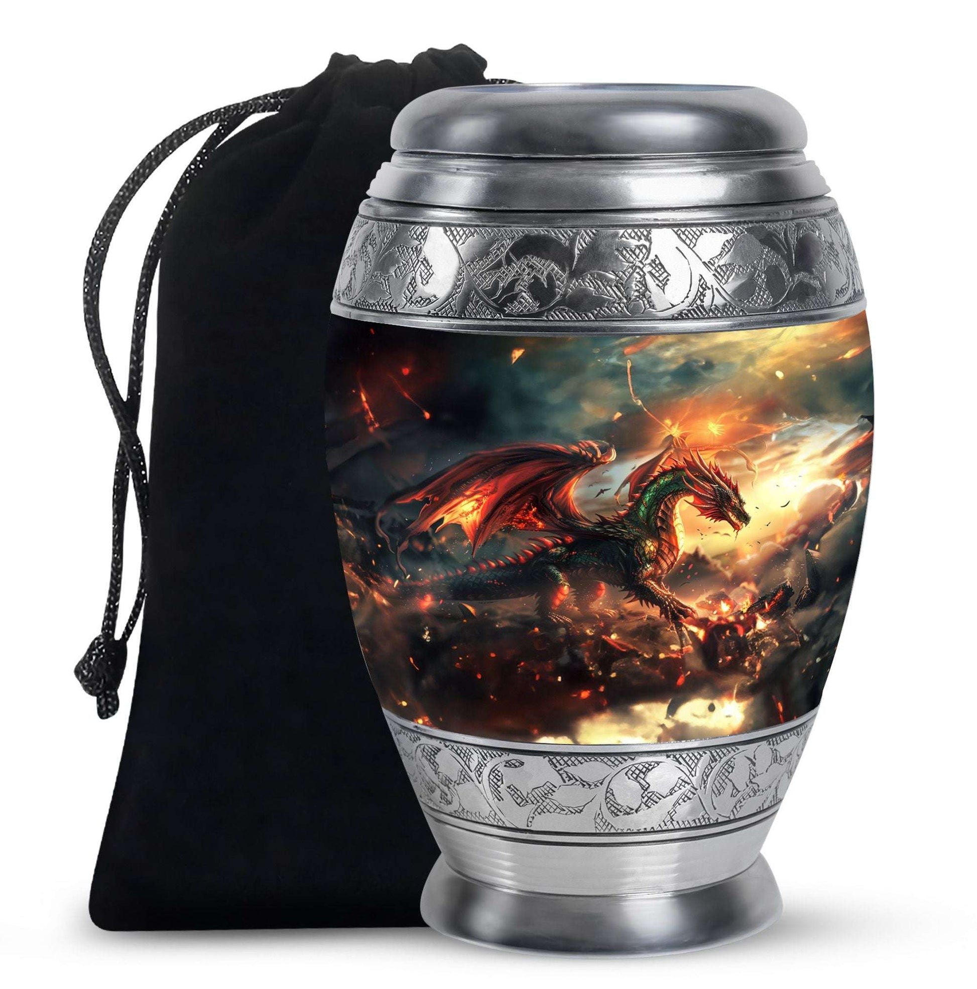 Fierce Dragon Adult Size Cremation Urns - Large Size Dragon Urn