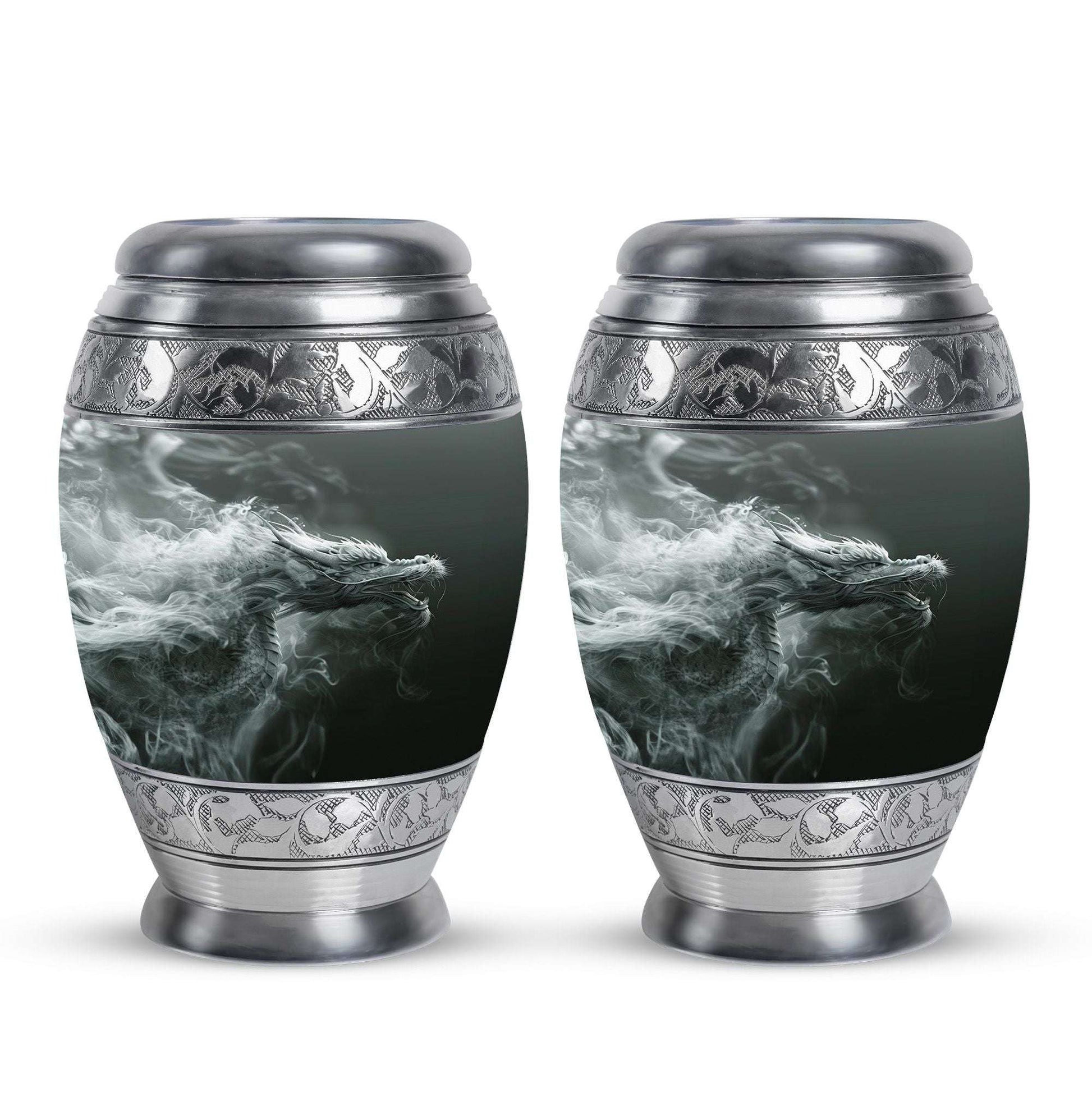 Dragon Memorial Urn For Ashes - Smoky Dragon Ashes Memorial For Men