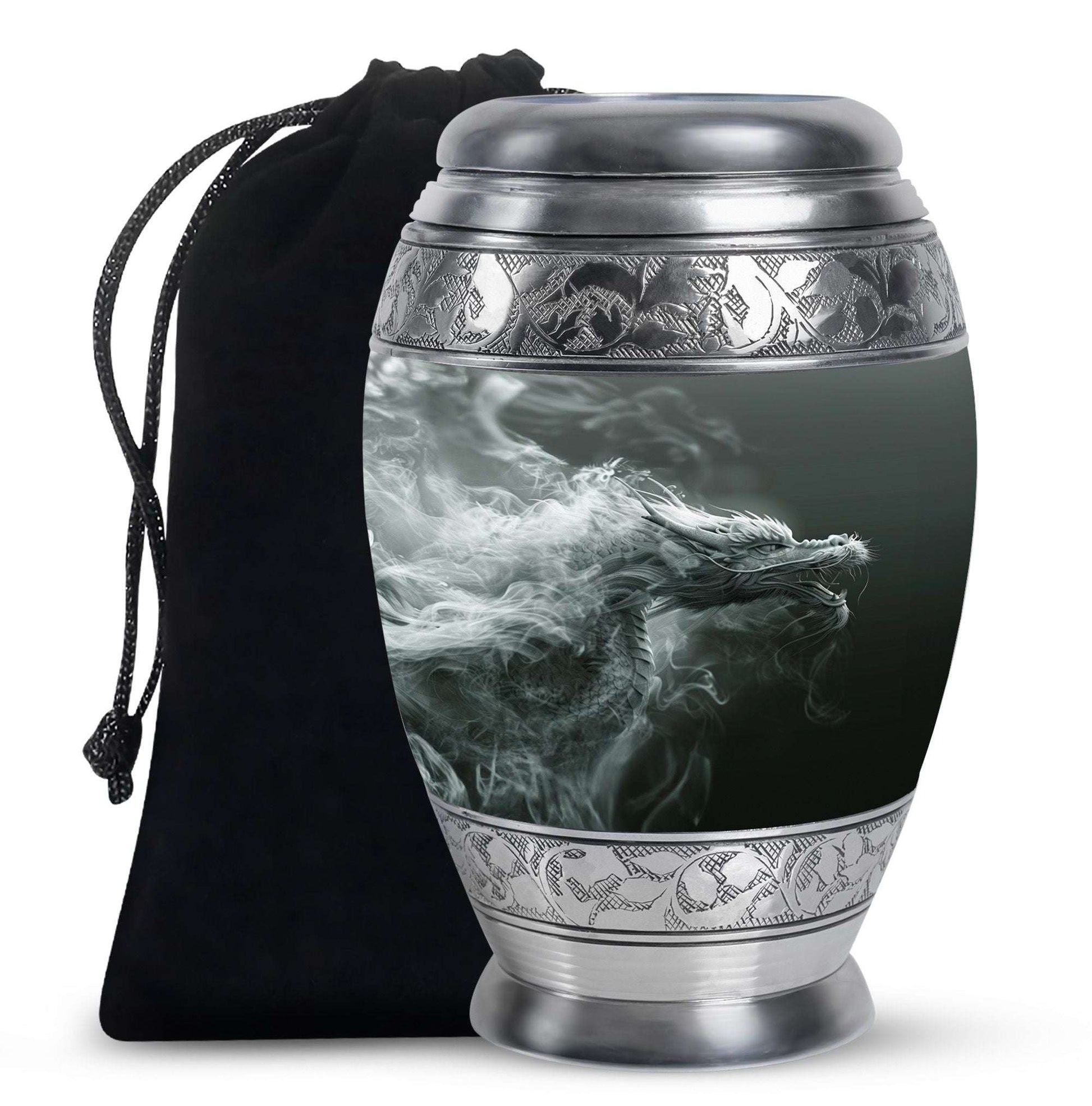 Dragon Memorial Urn For Ashes - Smoky Dragon Ashes Memorial For Men