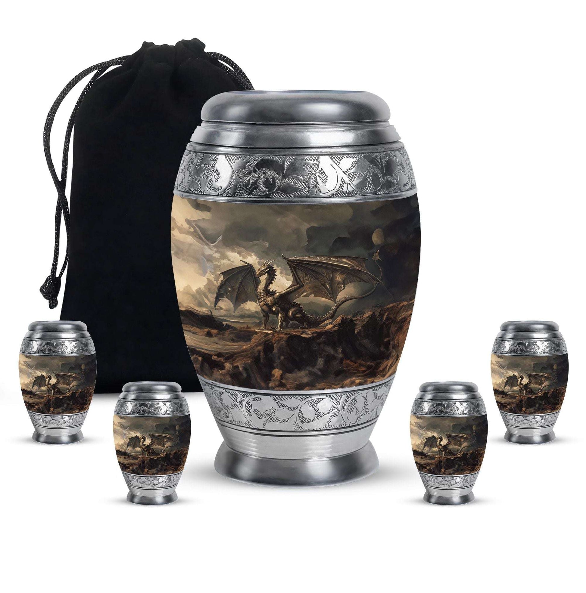 Dragon Urn For Human Ashes Keepsake - Dragon Urn For Adult Men & Women