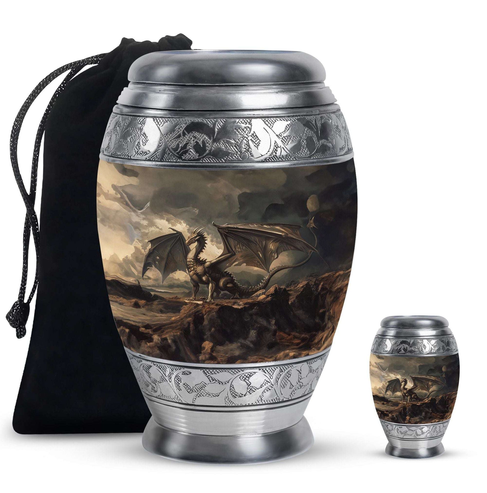 Dragon Urn For Human Ashes Keepsake - Dragon Urn For Adult Men & Women