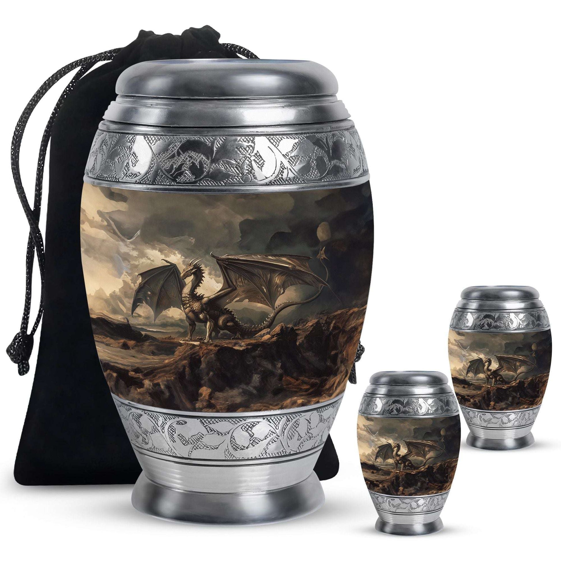 Dragon Urn For Human Ashes Keepsake - Dragon Urn For Adult Men & Women