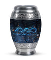 Blue Dragon Cremation Urn For Ashes - Robotic Dragon Ashes Memorial Urn