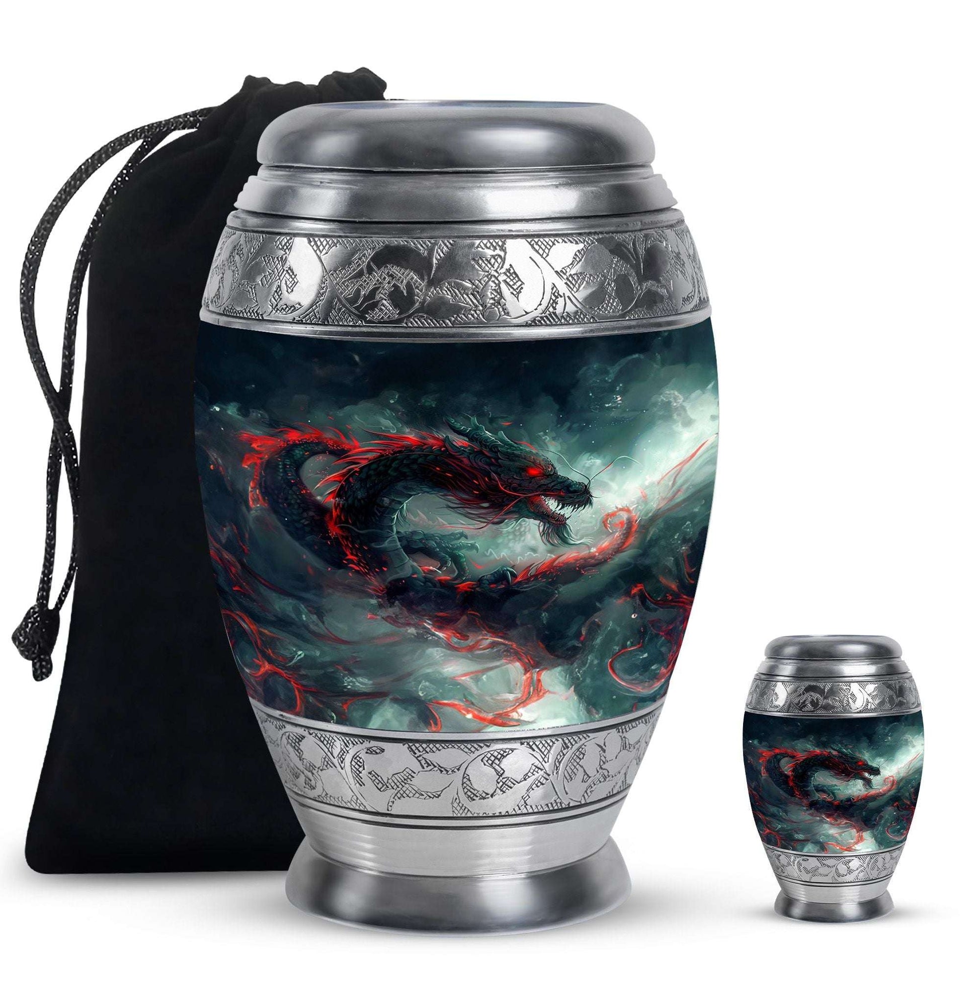 Dragon Memorial Ashes Urn For Adults - Cremation Keepsake For Men & Women