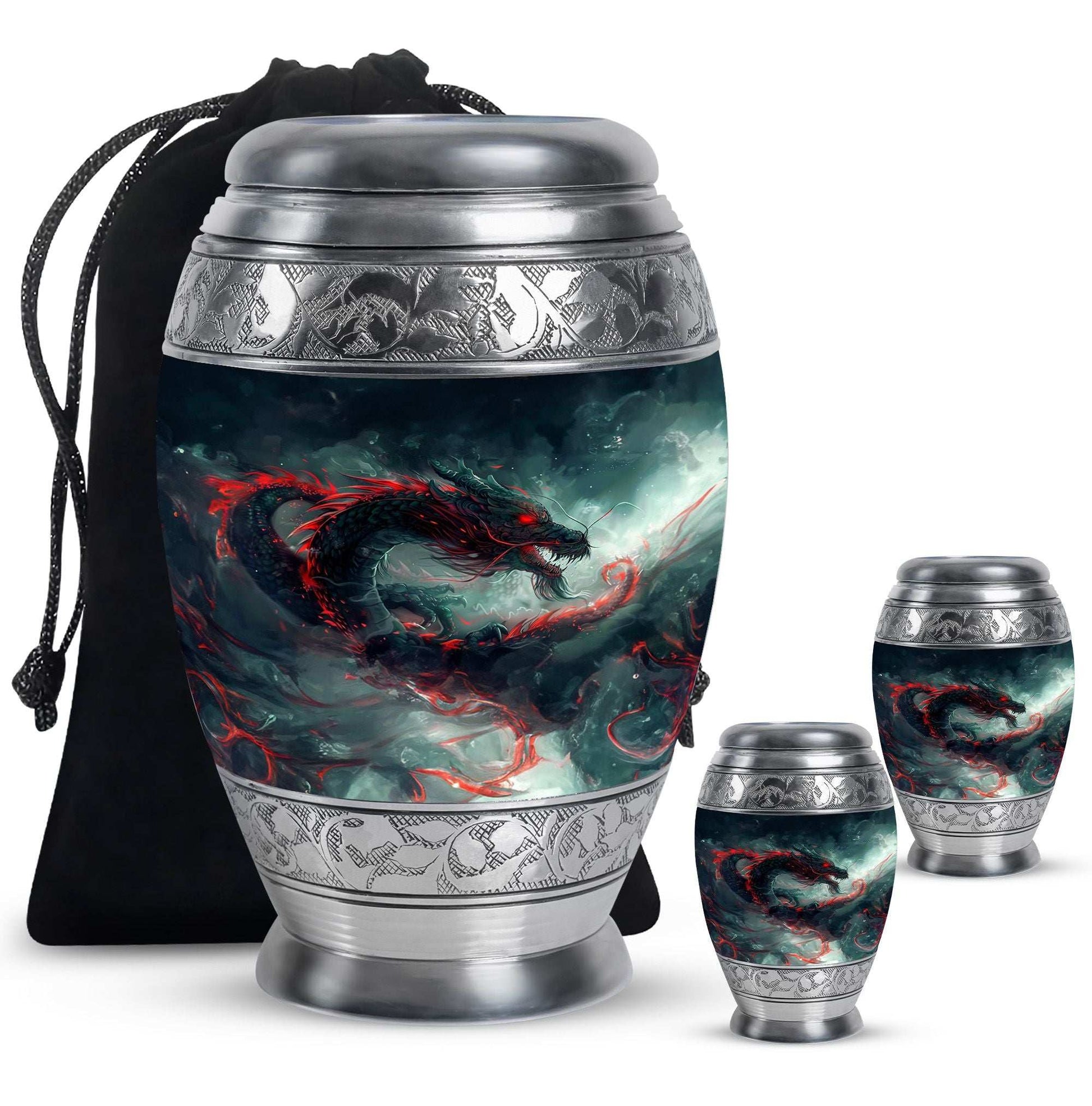 Dragon Memorial Ashes Urn For Adults - Cremation Keepsake For Men & Women
