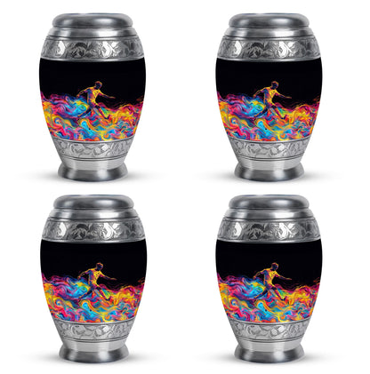 Personalized Soccer Cremation Urn for Human Ashes - 10-inch, 200 cu in - Yatskia