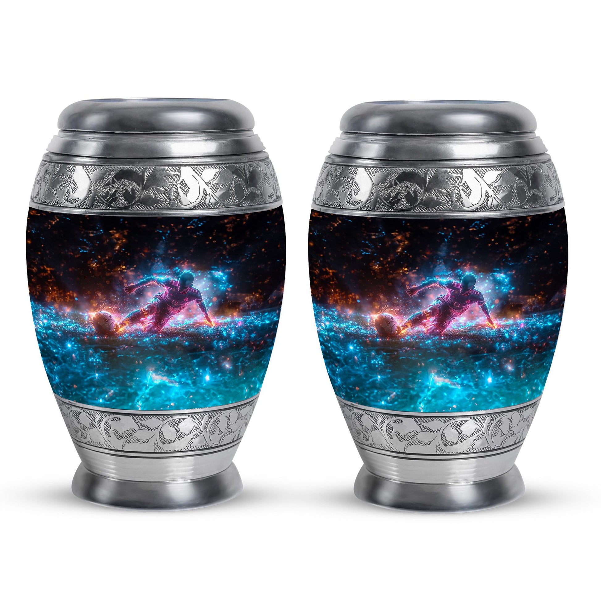 Soccer Keepsake For Ashes Large Funeral, Ashes Urn For Ashes