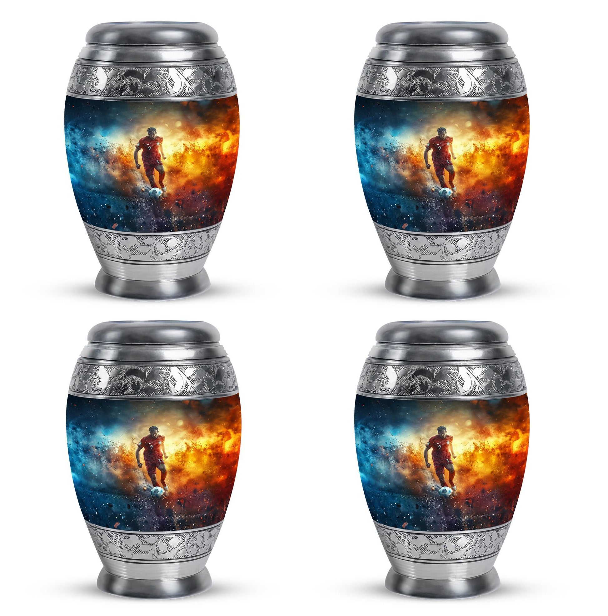 Soccer Memorial Urn Funeral, Ashes Cremation Urn