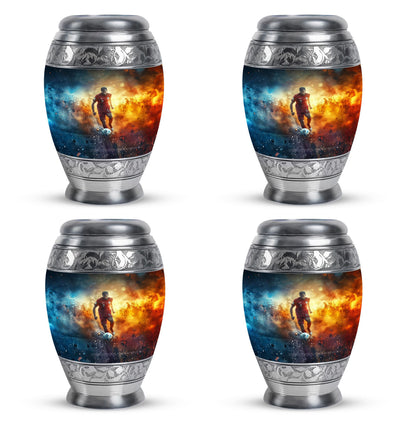 Personalized Soccer Cremation Urn for Human Ashes - 10-inch, 200 cu in - Yatskia