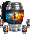 Soccer Memorial Urn Funeral, Ashes Cremation Urn